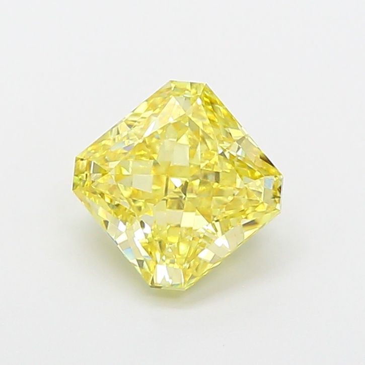 Radiant Fancy Intense Yellow Lab-grown Diamond 1.92ct VS1 loose diamond