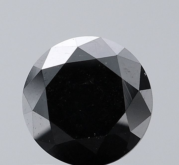Round Black Natural Diamond 1.71ct VVS2 loose diamond