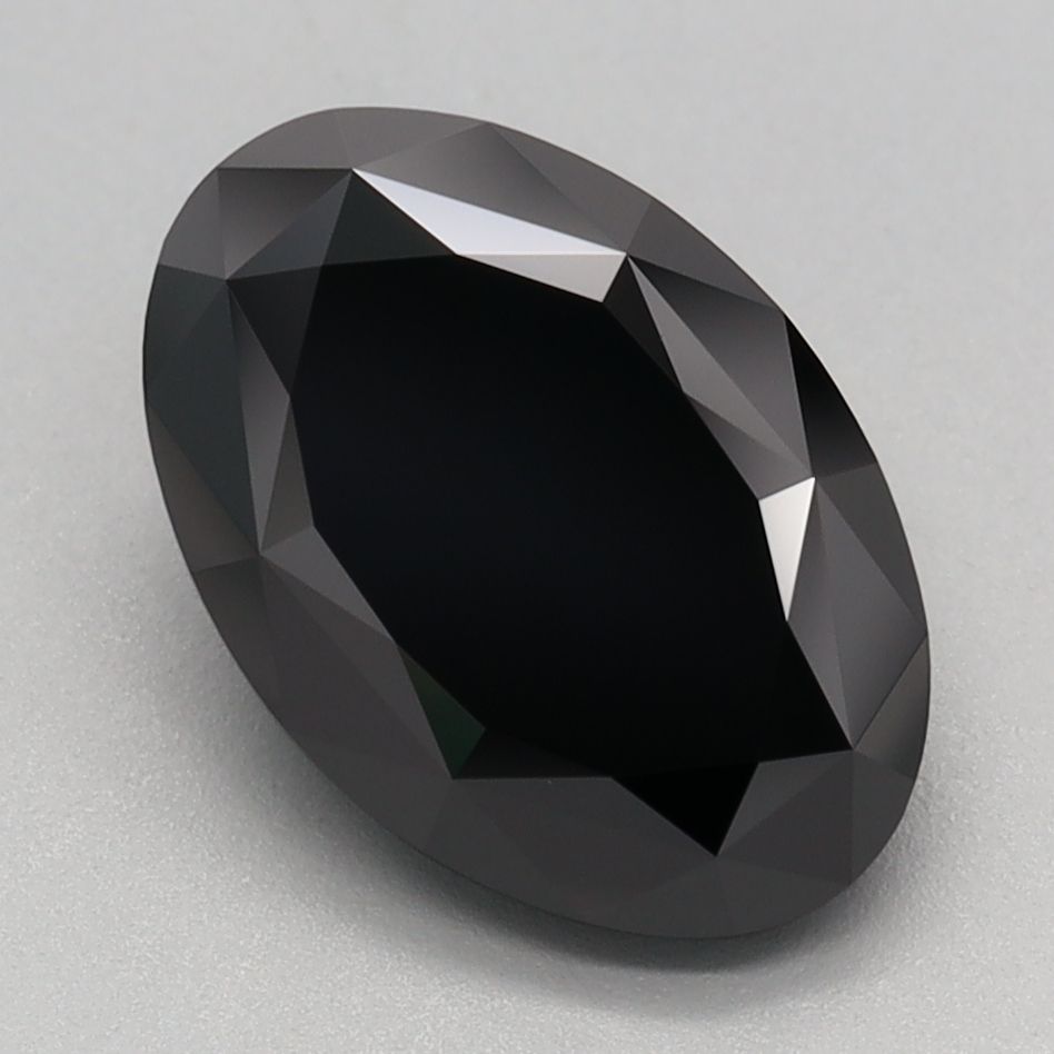 Oval Fancy Black Lab-grown Diamond 2.37ct loose diamond