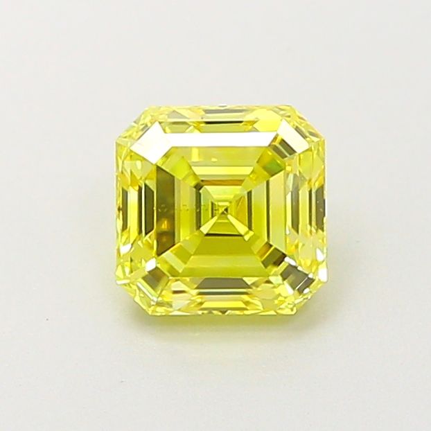 Asscher Fancy Intense Yellow Lab-grown Diamond 0.77ct VS2 loose diamond