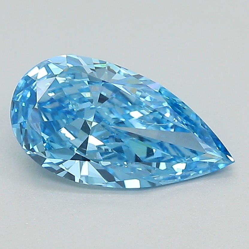 Pear Fancy Vivid Blue Natural Diamond 1.11ct SI1 loose diamond
