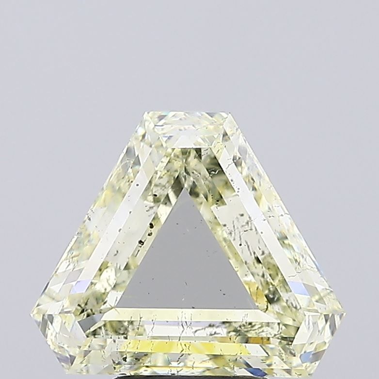 Triangular Fancy Yellow Natural Diamond 4ct SI2 loose diamond