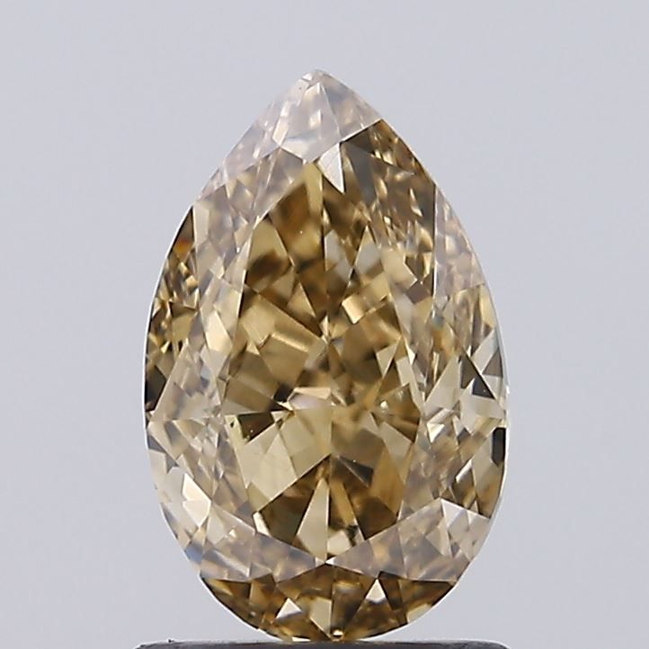 Pear Fancy Yellowish Brown Natural Diamond 1.57ct VS1 loose diamond