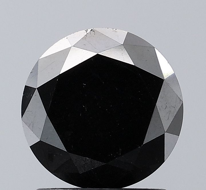 Round Black Natural Diamond 1.77ct VS2 loose diamond