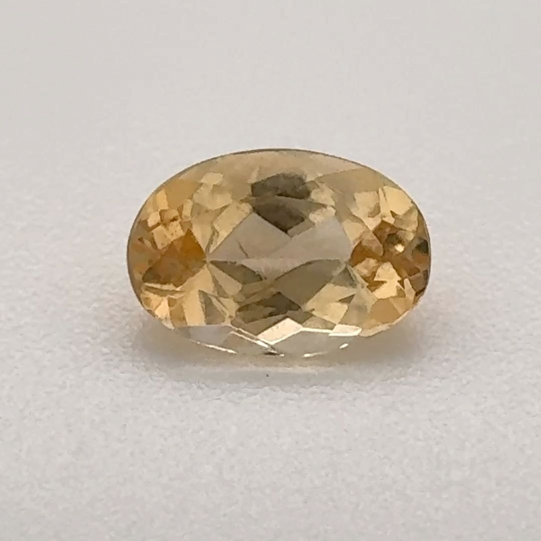 Oval Yellow Topaz 0.72ct loose gemstone