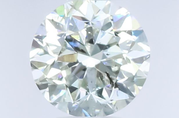 Round Faint Green Natural Diamond 0.5ct I1 loose diamond