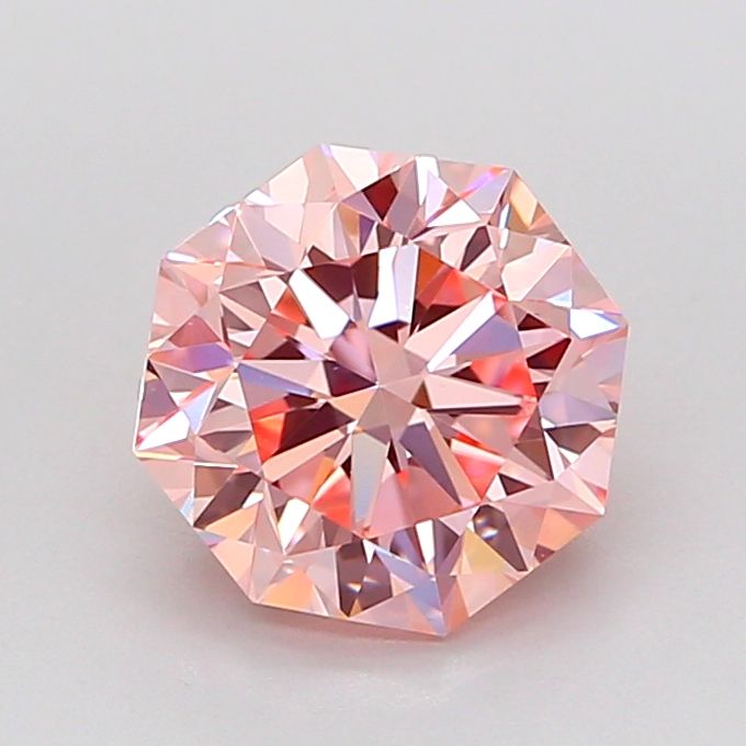 Octagonal Fancy Intense Pink Lab-grown Diamond 2ct VS1 loose diamond