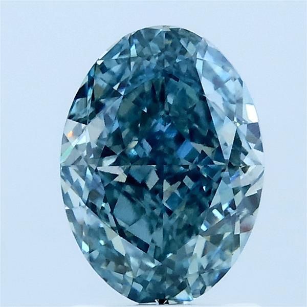 Oval Fancy Vivid Blue Lab-grown Diamond 1.51ct VS1 loose diamond