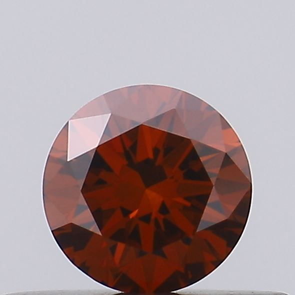 Round Fancy Deep Orange Lab-grown Diamond 0.32ct VVS2 loose diamond