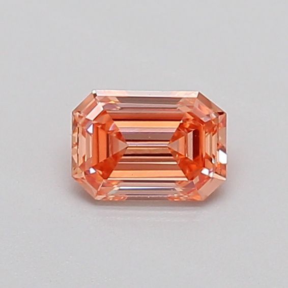 Emerald Fancy Intense Pinkish Orange Lab-grown Diamond 0.33ct VS1 loose diamond