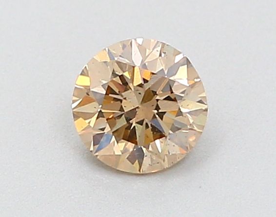 Round Fancy Light Brown Natural Diamond 0.31ct SI2 loose diamond