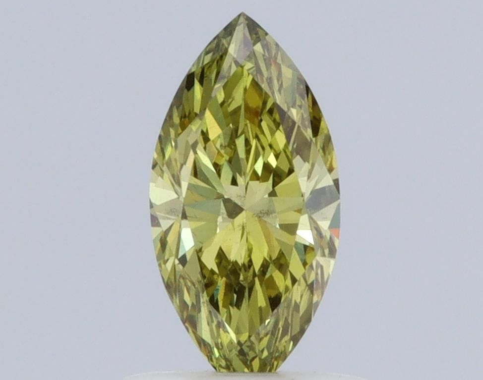 Marquise Fancy Green Lab-grown Diamond 0.74ct VS1 loose diamond