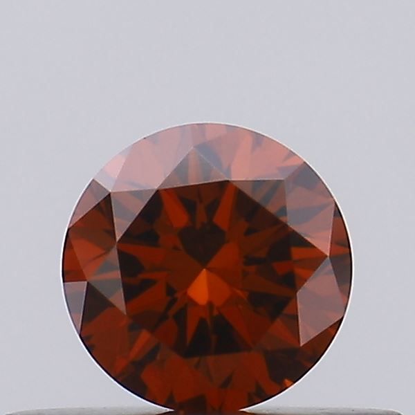Round Fancy Deep Orange Lab-grown Diamond 0.32ct VVS2 loose diamond