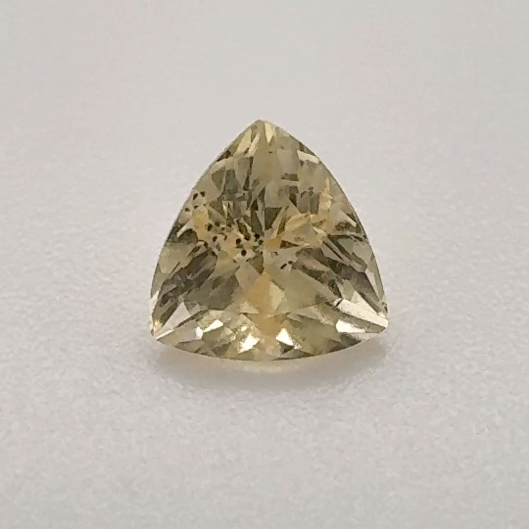 Trilliant Yellow Topaz 0.66ct loose gemstone