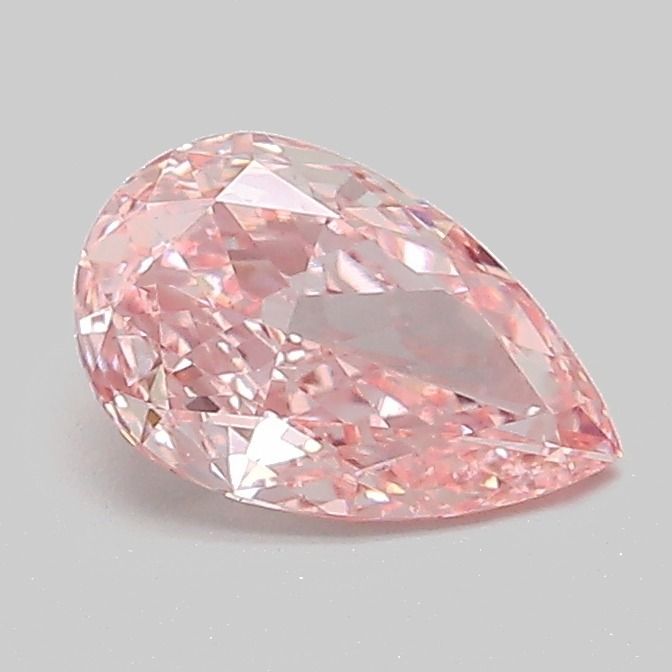 Pear Fancy Vivid Pink Lab-grown Diamond 0.78ct VS1 loose diamond