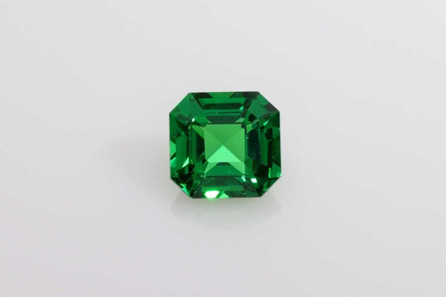 Asscher Green Garnet 1.09ct loose gemstone