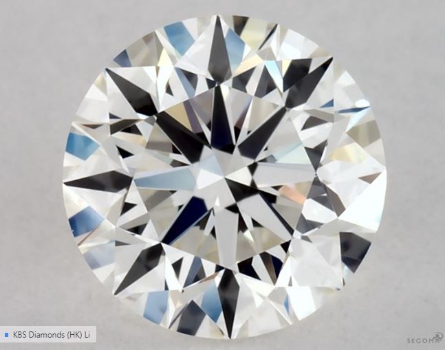Round Natural Diamond 0.73ct H VVS1