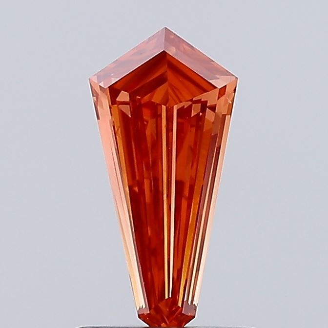 Kite Fancy Vivid Orange Lab-grown Diamond 0.54ct VS1 loose diamond