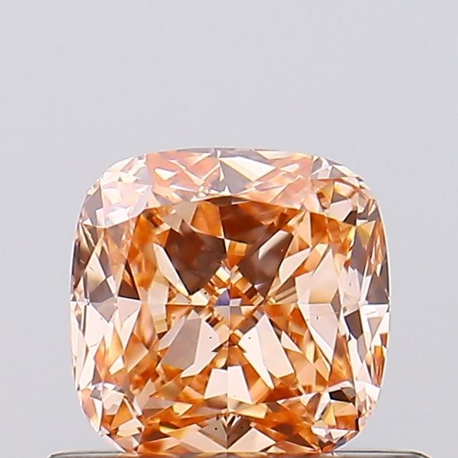 Cushion Fancy Intense Orange Lab-grown Diamond 0.52ct VS2 loose diamond