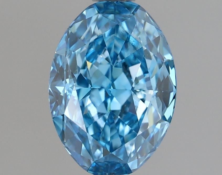 Oval Fancy Vivid Blue Lab-grown Diamond 1.36ct VS2 loose diamond