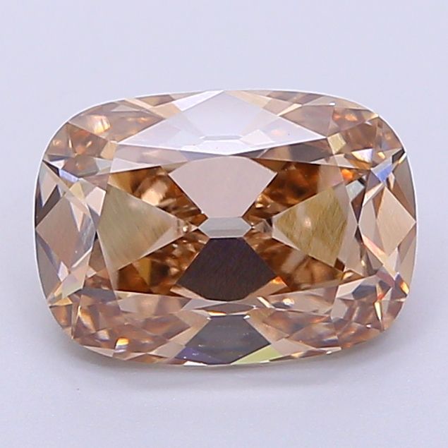 Cushion Very Light Brown Lab-grown Diamond 2ct VVS2 loose diamond
