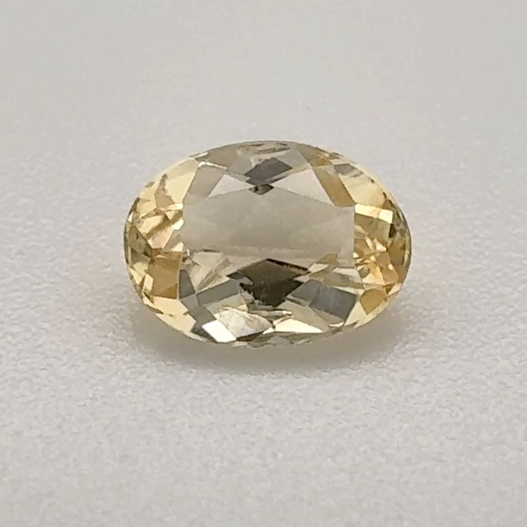 Oval Yellow Topaz 0.705ct loose gemstone