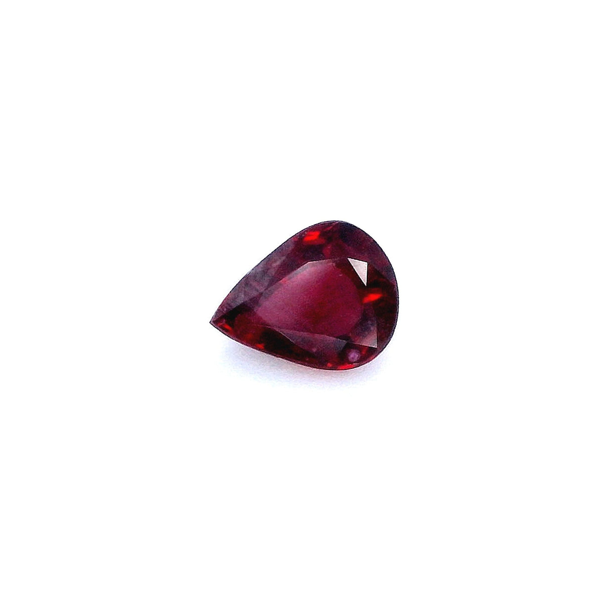 Pear Red Ruby 1.47ct loose gemstone
