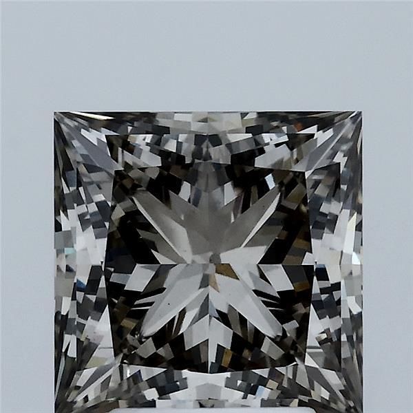 Princess Fancy Gray Lab-grown Diamond 3.01ct VS1 loose diamond