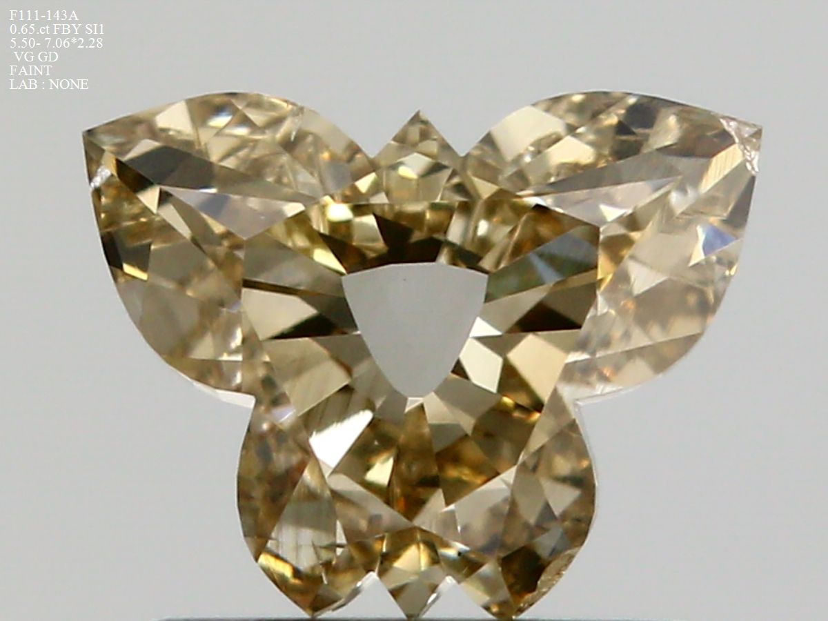 Other Fancy Yellow Natural Diamond 0.65ct SI1 loose diamond
