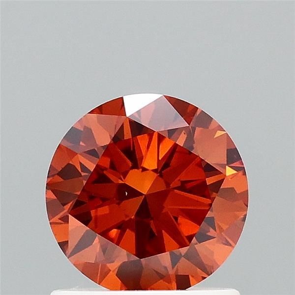 Round Fancy Brownish Orange Lab-grown Diamond 1ct VS1 loose diamond
