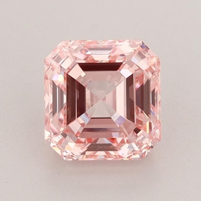 Square Emerald Fancy Intense Pink Lab-grown Diamond 1.29ct VS1 loose diamond