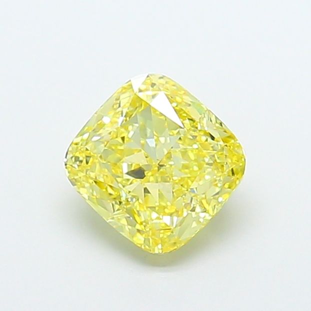 Cushion Fancy Intense Yellow Lab-grown Diamond 2.56ct VS1 loose diamond