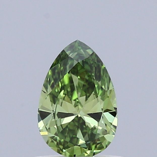 Pear Fancy Vivid Green Lab-grown Diamond 0.33ct VVS2 loose diamond