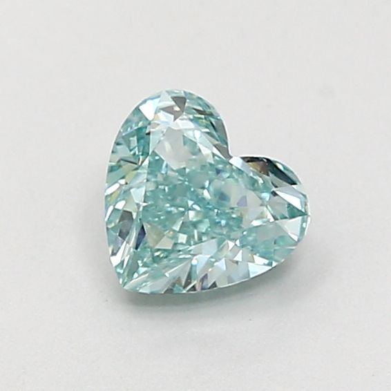 Heart Fancy Intense Green Lab-grown Diamond 0.74ct VVS2 loose diamond