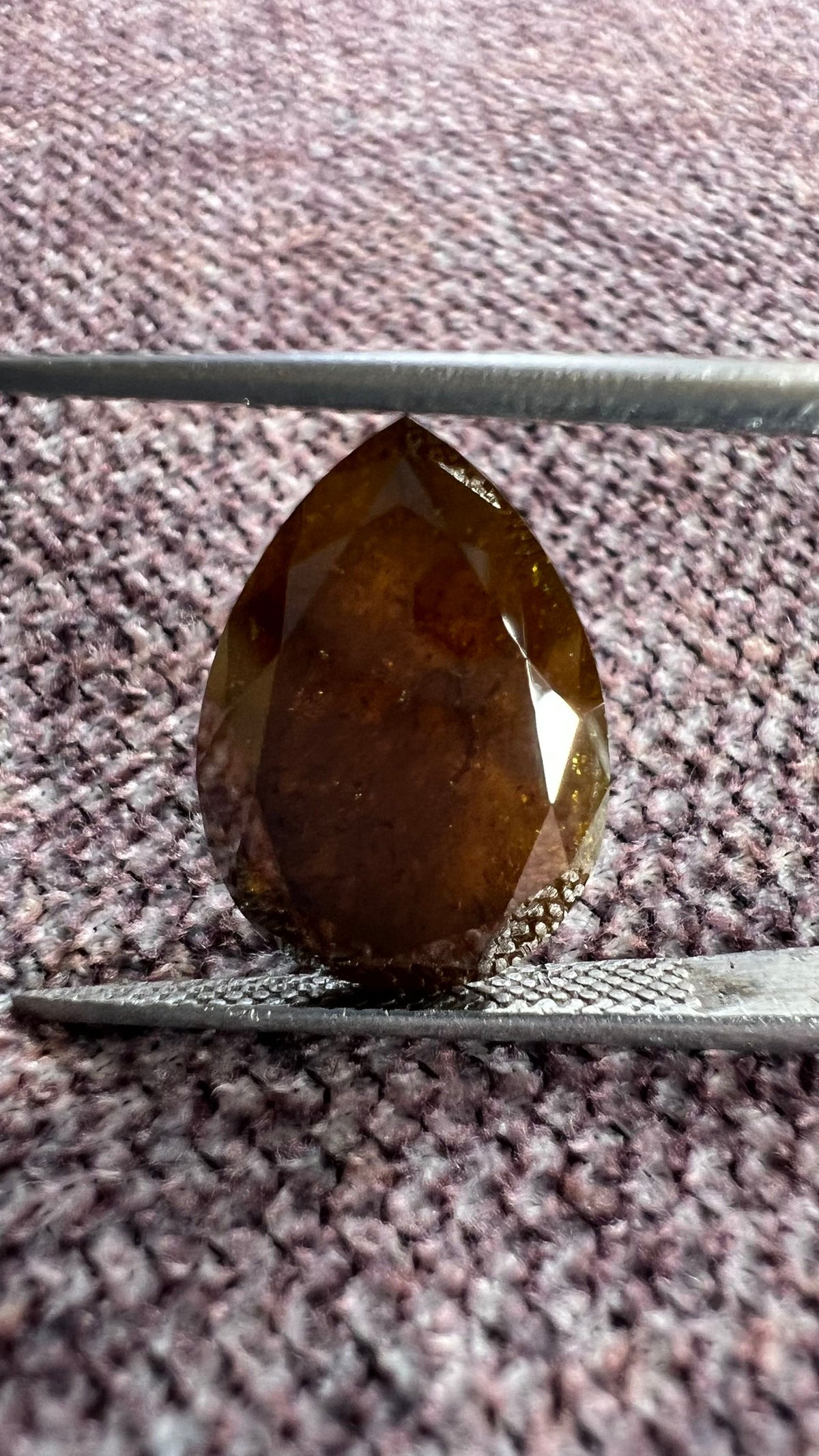 Pear Red Natural Diamond 7.55ct I1 loose diamond