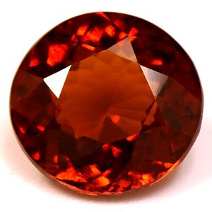 Round Orange Garnet 5.12ct loose gemstone