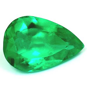 Pear Green Emerald 1.31ct loose gemstone