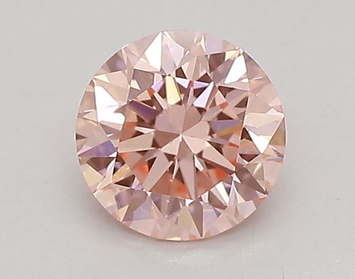 Round Fancy Vivid Pink Lab-grown Diamond 0.59ct VS1 loose diamond