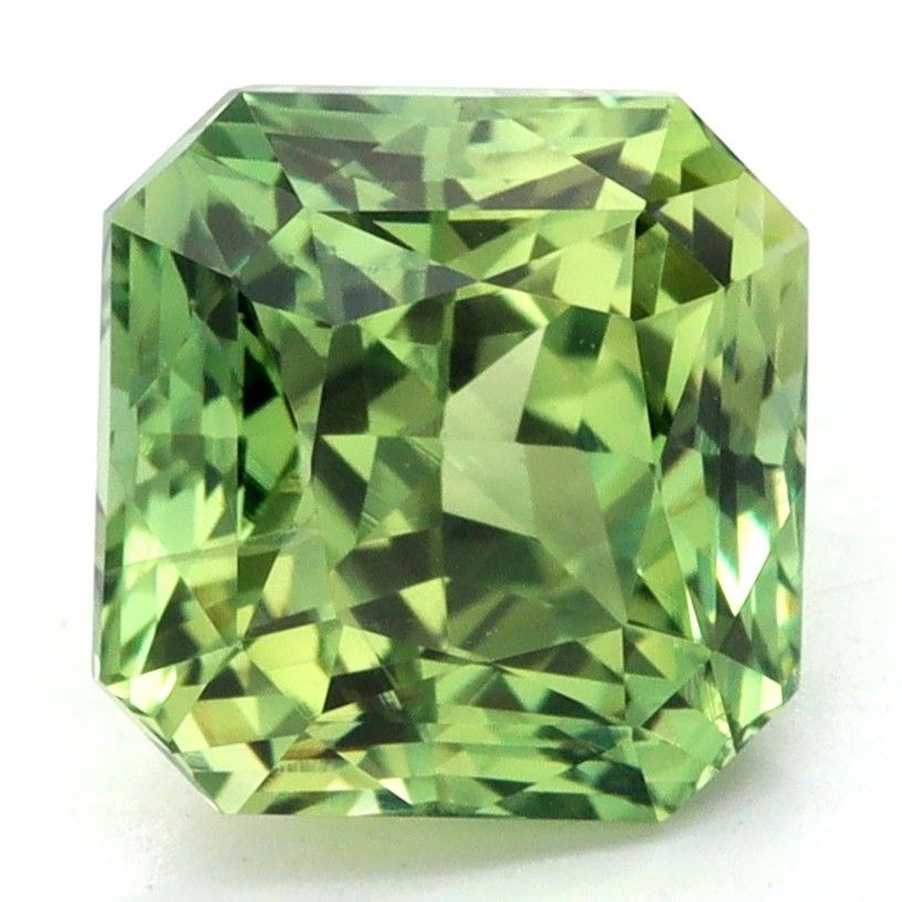 Radiant Green Sapphire 2.21ct loose gemstone