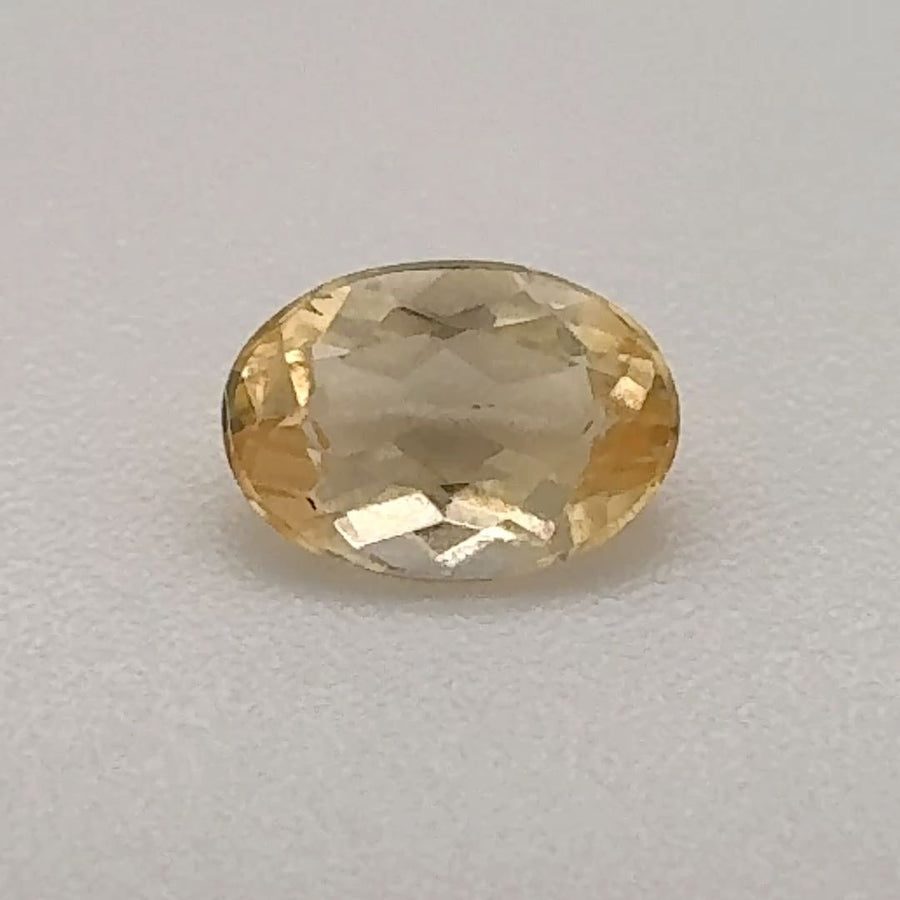 Oval Yellow Topaz 0.5ct loose gemstone