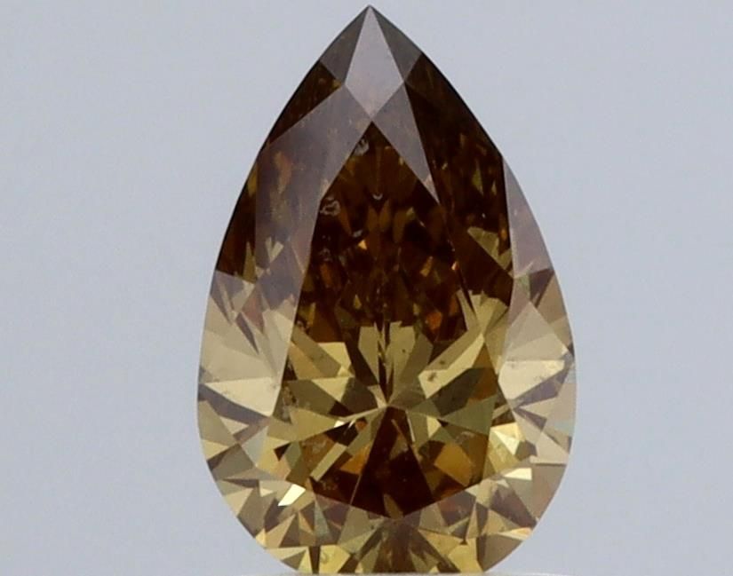 Pear Brown Lab-grown Diamond 0.87ct VS1 loose diamond