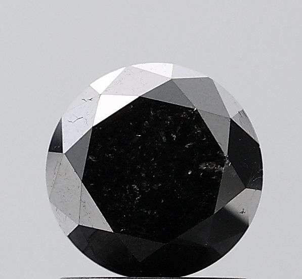 Round Black Natural Diamond 1.63ct VS2 loose diamond