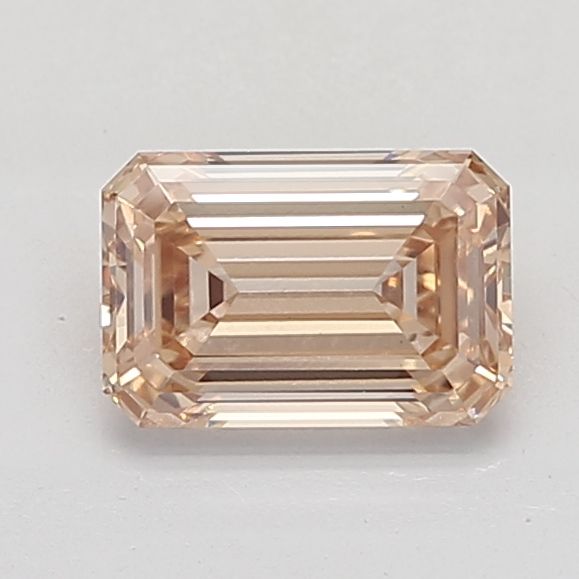 Emerald Champagne Lab-grown Diamond 2.32ct VS1 loose diamond