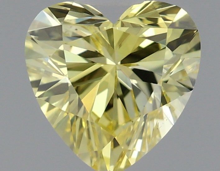 Heart Fancy Intense Yellow Lab-grown Diamond 0.52ct VS1 loose diamond