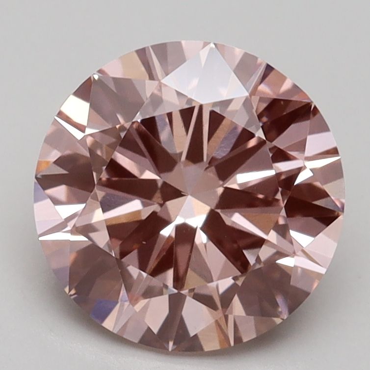 Round Fancy Intense Pink Lab-grown Diamond 2.2ct VS1 loose diamond