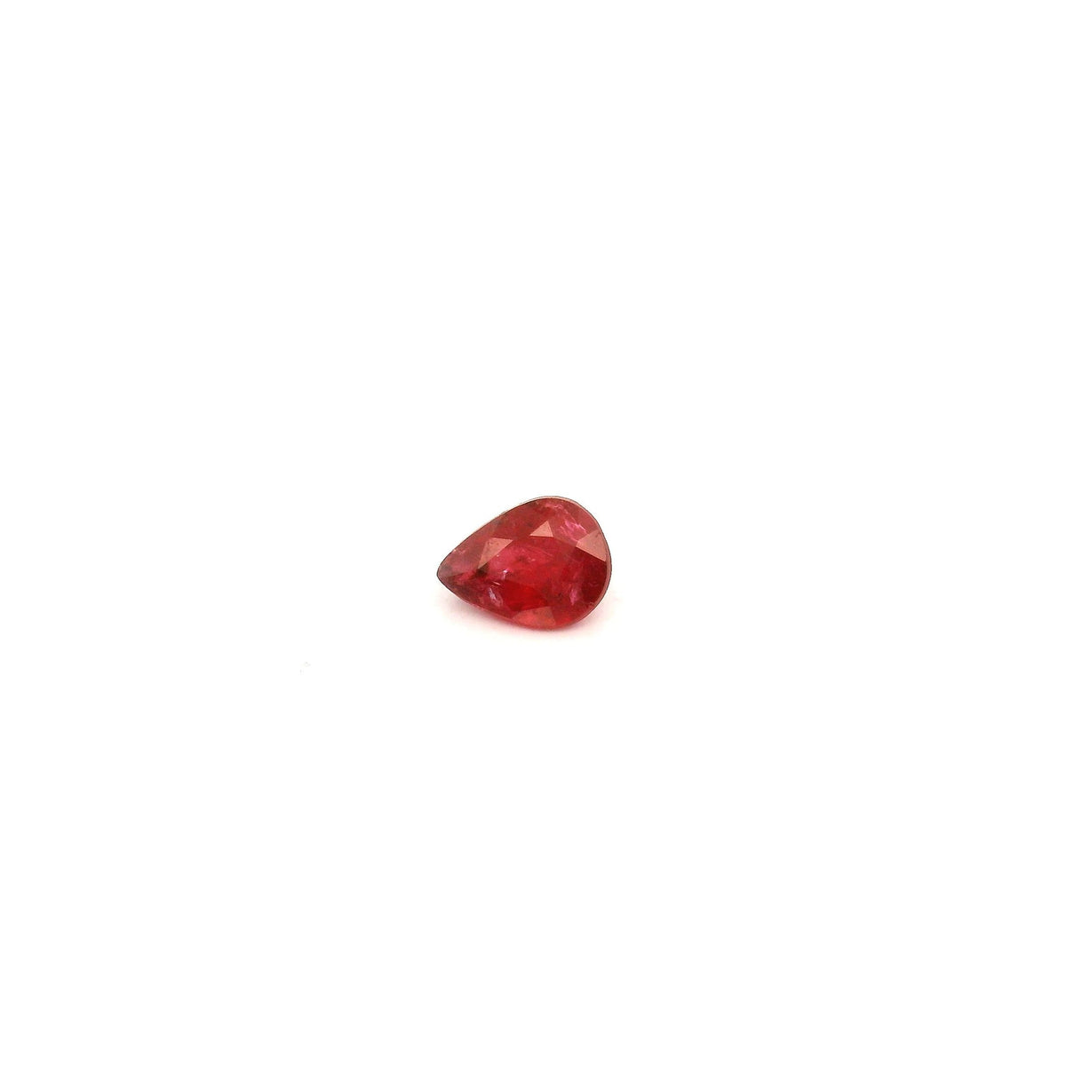 Pear Red Ruby 0.32ct loose gemstone