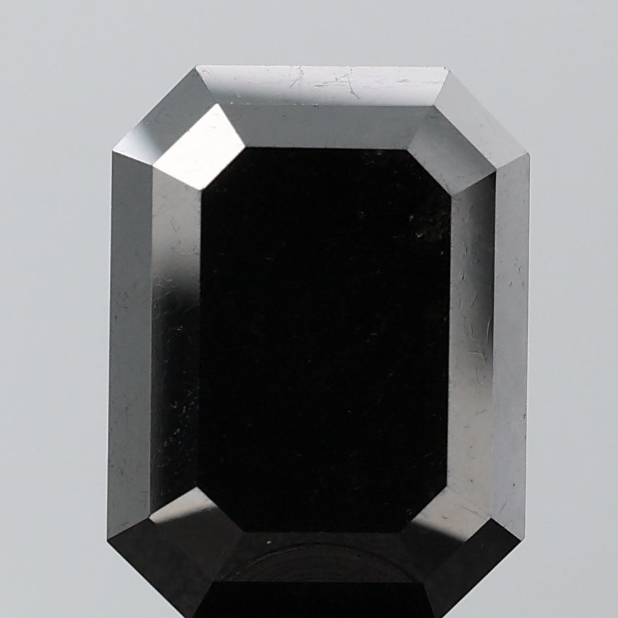 Emerald Black Natural Diamond 0.81ct VVS2 loose diamond