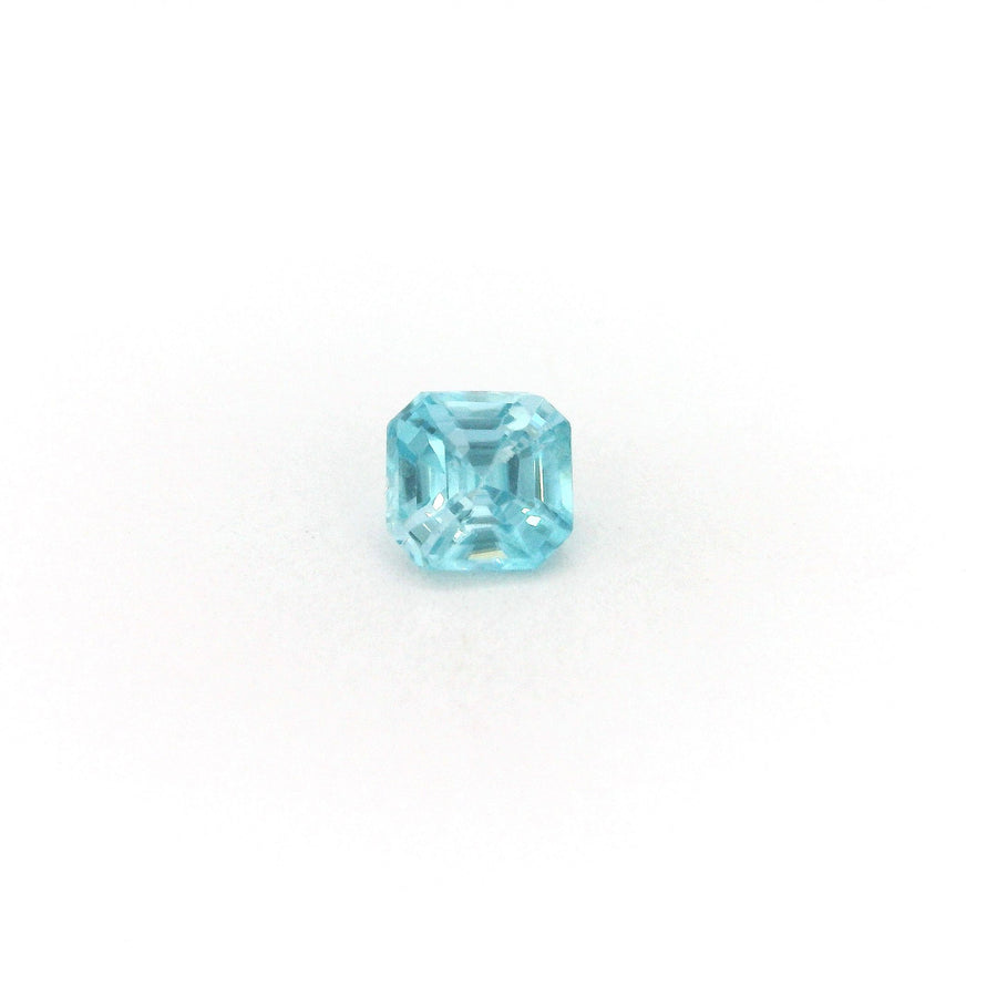 Octagonal Blue Zircon 0.81ct loose gemstone