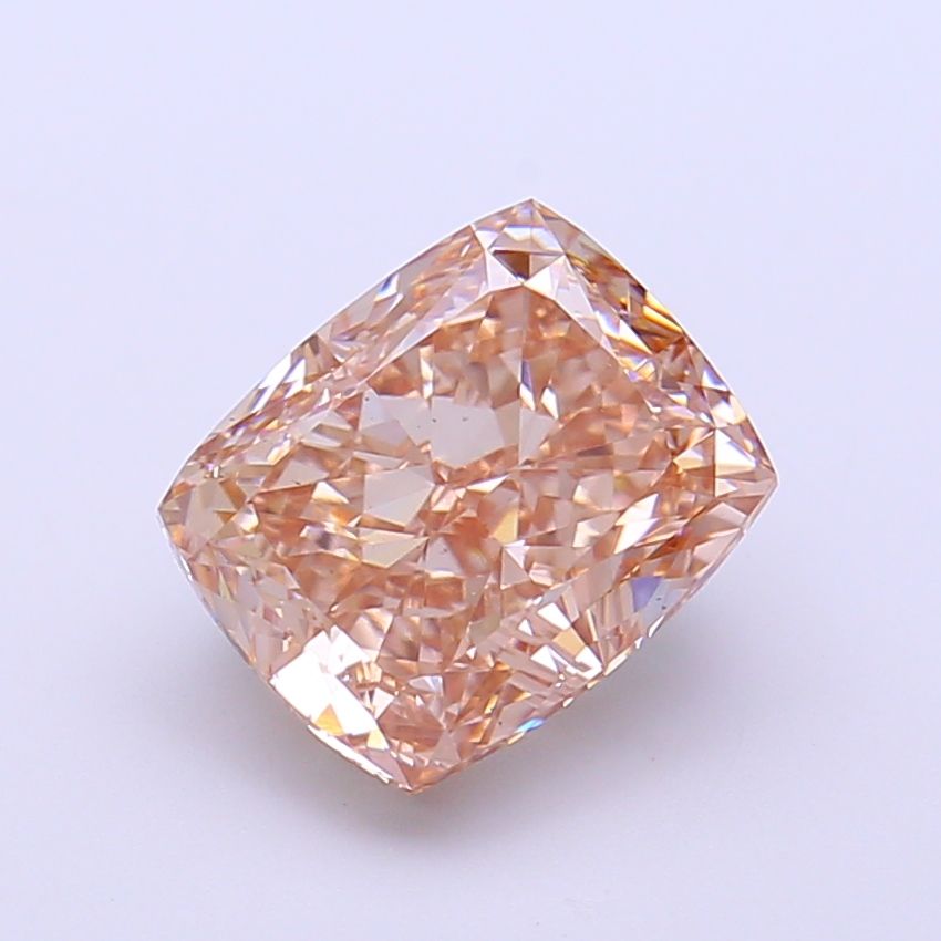 Cushion Fancy Light Brown Lab-grown Diamond 3.1ct VS1 loose diamond