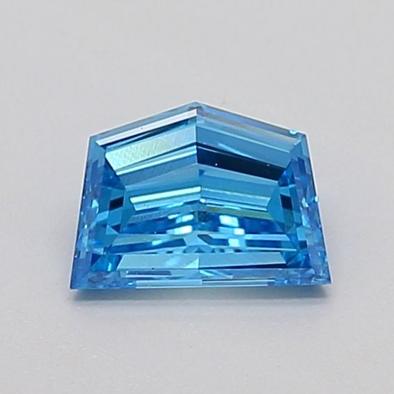 Pentagonal Fancy Vivid Blue Lab-grown Diamond 0.52ct VS1 loose diamond